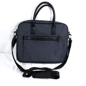 Ted Baker Document Bag Charcoal Grey Black Trim Laptop Briefcase XC8M MXB AIREES